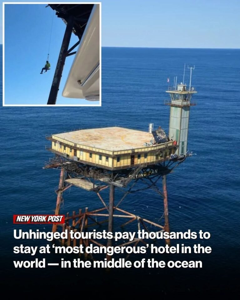 Unhinged tourists pay thousands to stay at ‘most dangerous’ hotel in the world — in the middle of the ocean