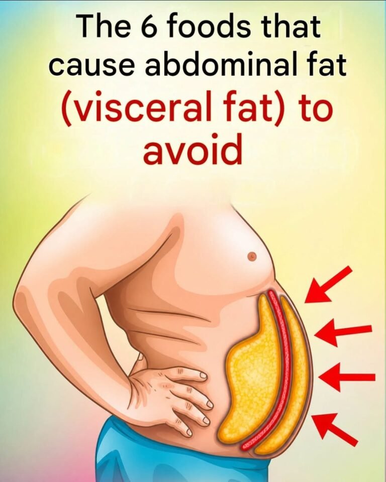 The 6 foods that cause abdominal fat (visceral fat) that you should avoid