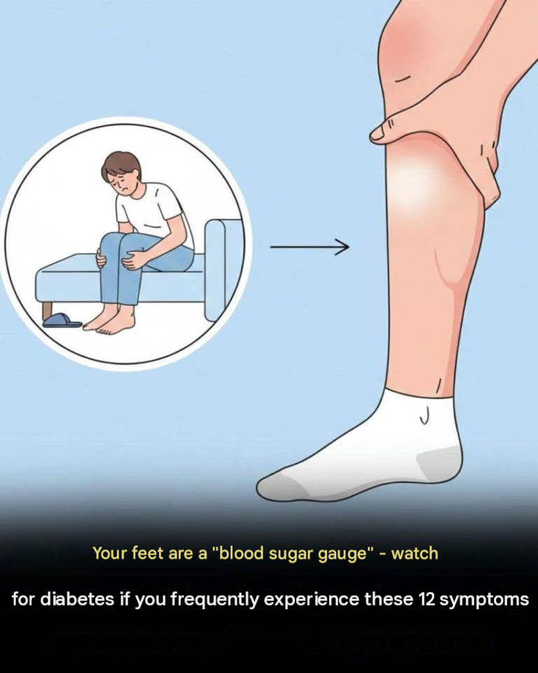 Your feet as a “blood sugar gauge” – beware of diabetes if you frequently experience these 12 symptoms.