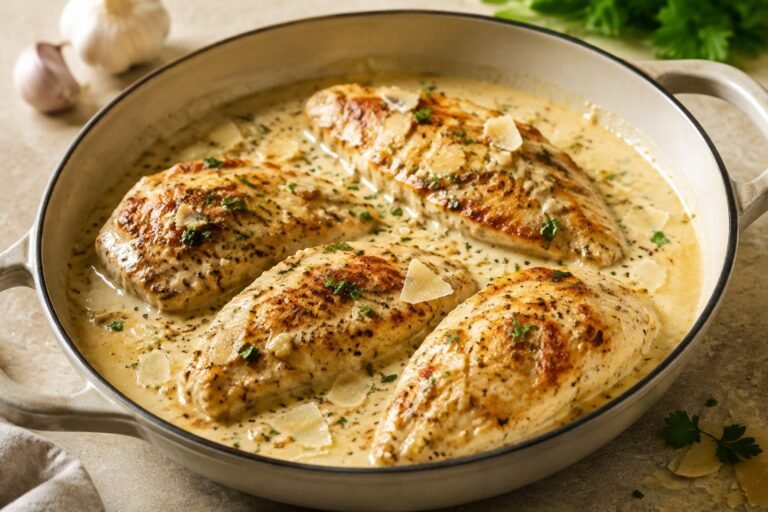 Creamy Garlic Parmesan Chicken: An Easy One-Pan Dinner
